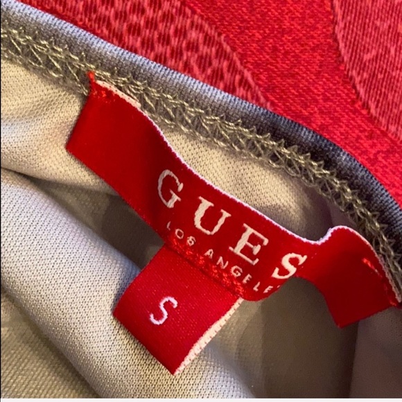 GUESS Olivia Cowl Mesh Dress - Picture 6 of 6